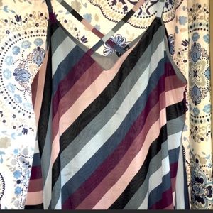 Torrid Striped Strappy Tank